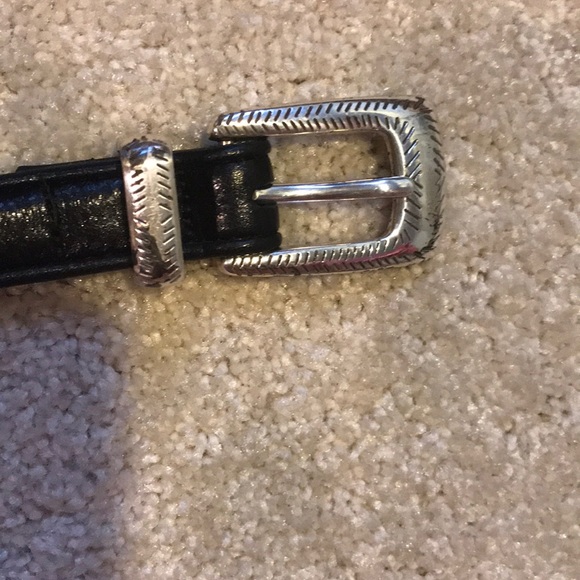 black beaded leather belt 35” long - Picture 4 of 4